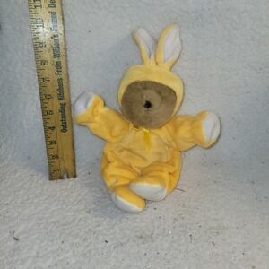 Vintage R.A.C Teddy Bear Plush In Yellow Bunny Suit